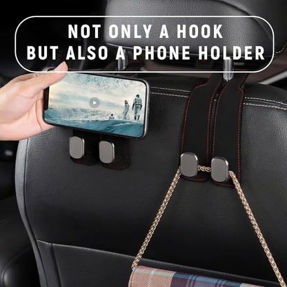 🔥LAST DAY SALE 50% OFF - 🚗Car Seat Back Alcantara Storage Hook - 💥Double Hook Holder for Convenient Storage