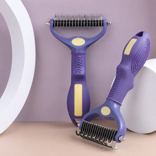 2-in-1 Pet Dematting Comb for Dogs & Cats