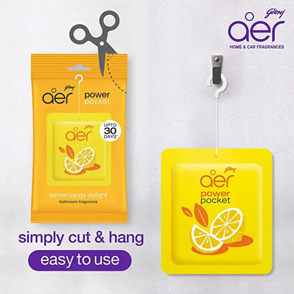 Godrej Aer Power Pocket – Long-Lasting Home Air Freshener | 5 Scents, 30-Day Fragrance