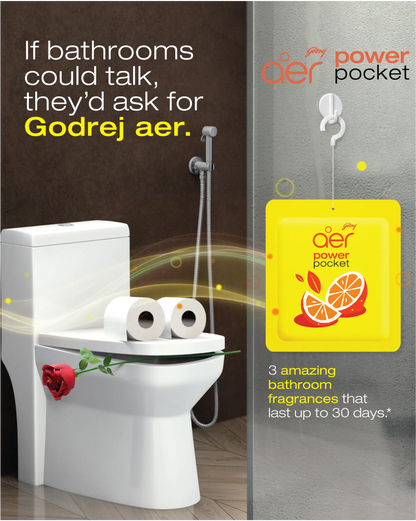 Godrej Aer Power Pocket – Long-Lasting Home Air Freshener | 5 Scents, 30-Day Fragrance