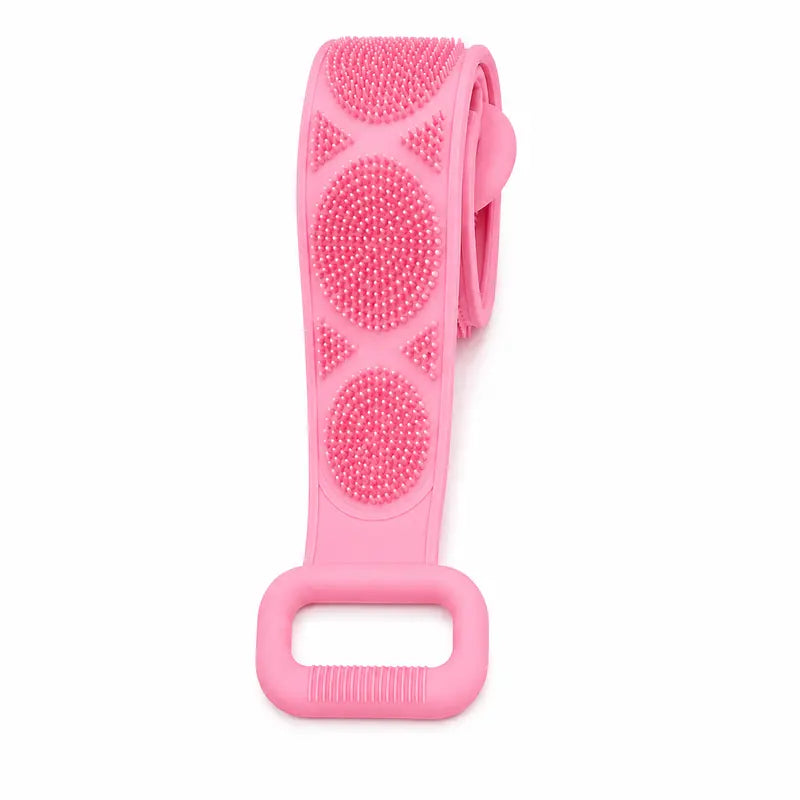 Silicone Bath Brush, Double-Sided Exfoliating Back Scrubber with Mesh Sponge💦