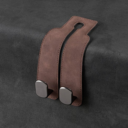 🔥LAST DAY SALE 50% OFF - 🚗Car Seat Back Alcantara Storage Hook - 💥Double Hook Holder for Convenient Storage