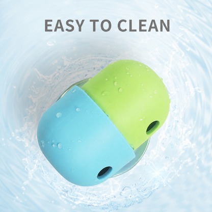 🐶 Silicone Dog Treat Dispensing Toy – Interactive Slow Feeder Chew Ball