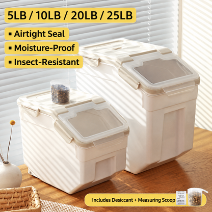 Airtight Pet Food Storage Container – Moisture-Proof Dog & Cat Food Bin