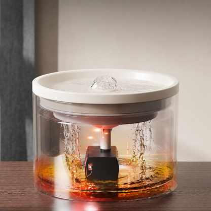 Ceramic Cat Water Fountain – Quiet Flowing Pet Water Dispenser