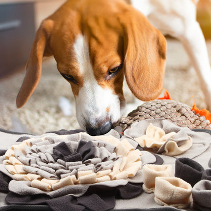 🐾 Bone-Shaped Dog Snuffle Mat – Interactive Nosework & Slow Feeding Toy