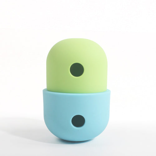 🐶 Silicone Dog Treat Dispensing Toy – Interactive Slow Feeder Chew Ball