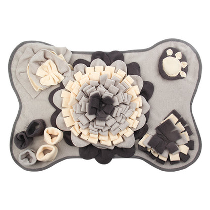 🐾 Bone-Shaped Dog Snuffle Mat – Interactive Nosework & Slow Feeding Toy